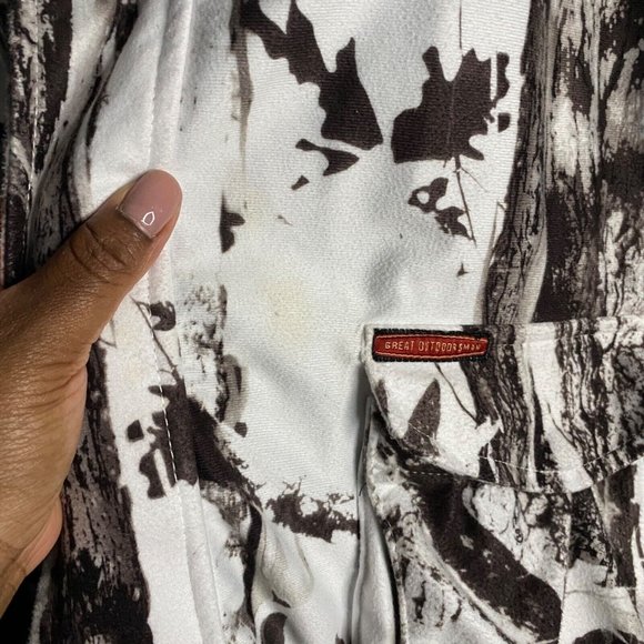 Great Outdoorsman Men Nature Print Full Zip Hooded Jacket - Picture 13 of 13